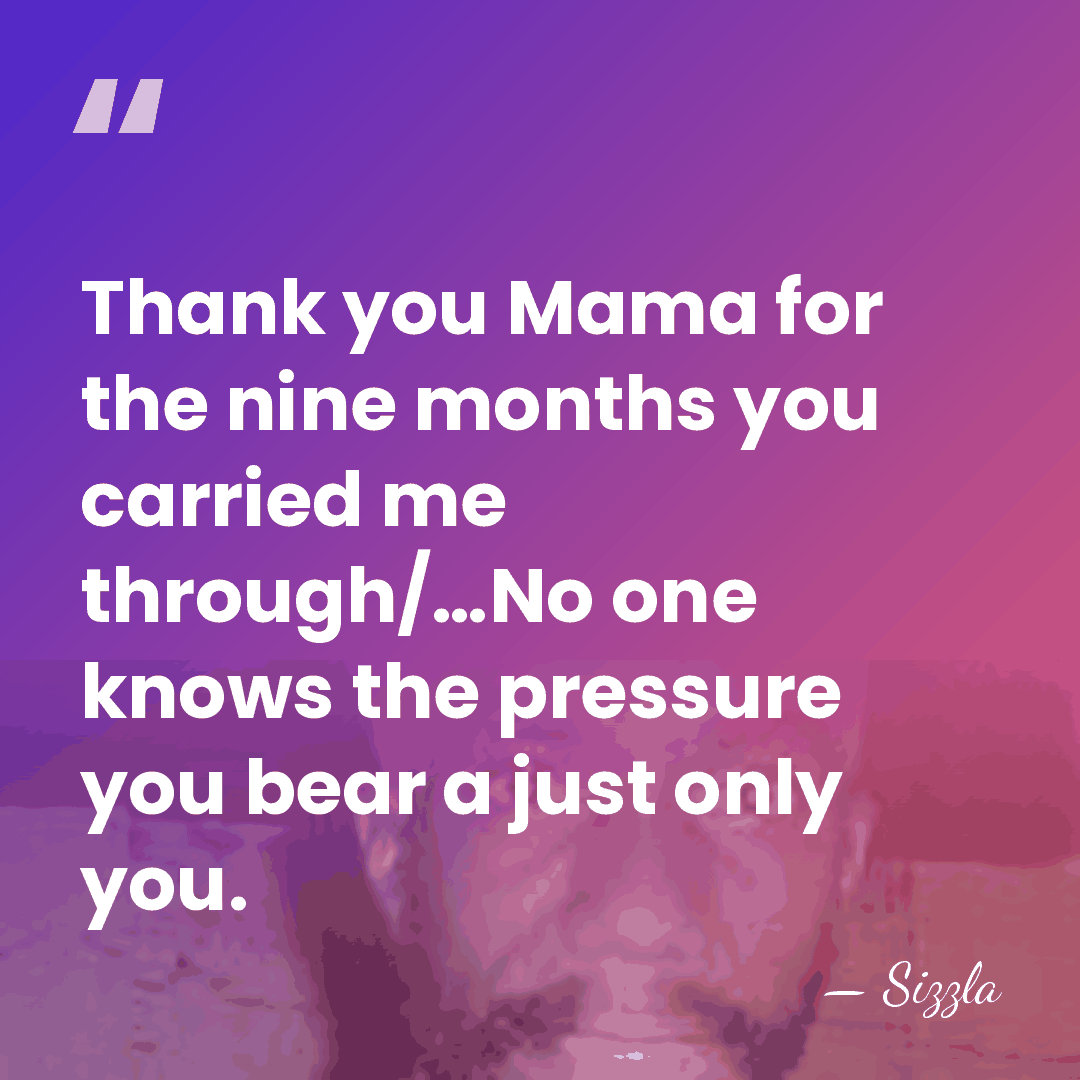 Thank you Mama for the nine months you carried me through/…No one&hellip; - Sizzla