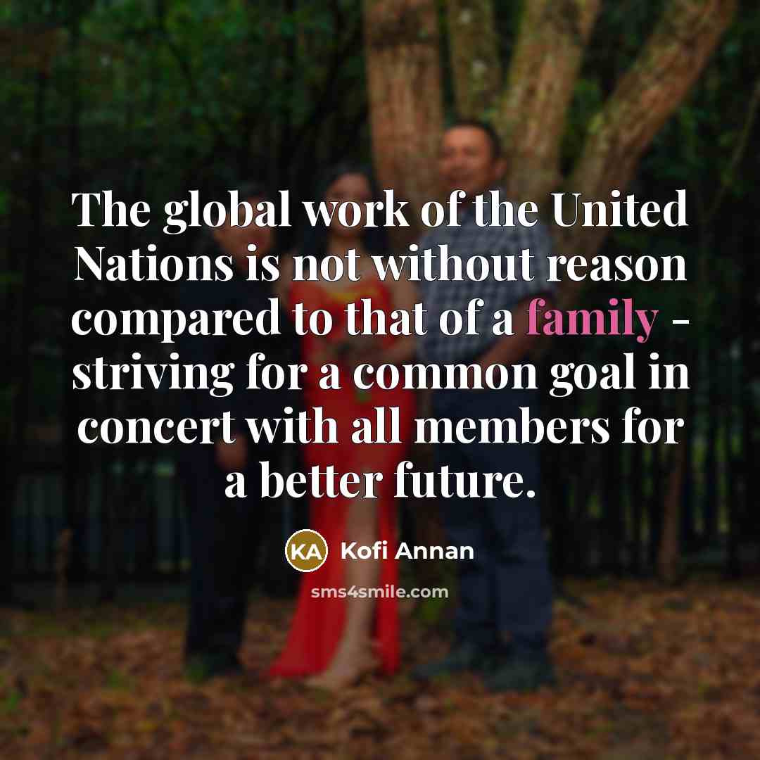 “The global work of the United Nations is not without…” quote by Kofi Annan