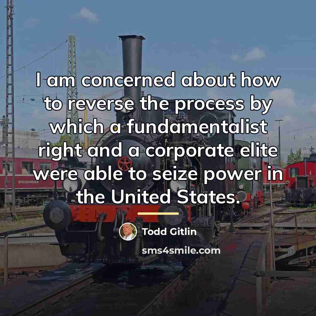 “I am concerned about how to reverse the process by…” quote by Todd Gitlin