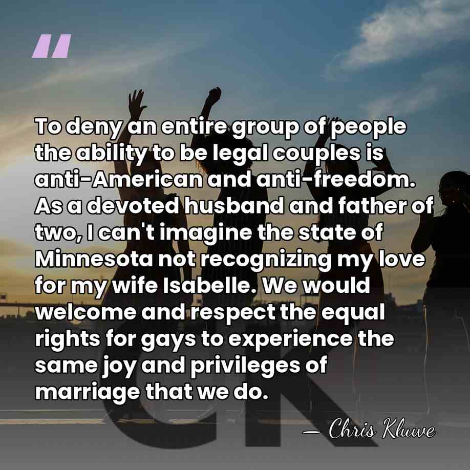 To deny an entire group of people the ability to be legal&hellip; - Chris Kluwe