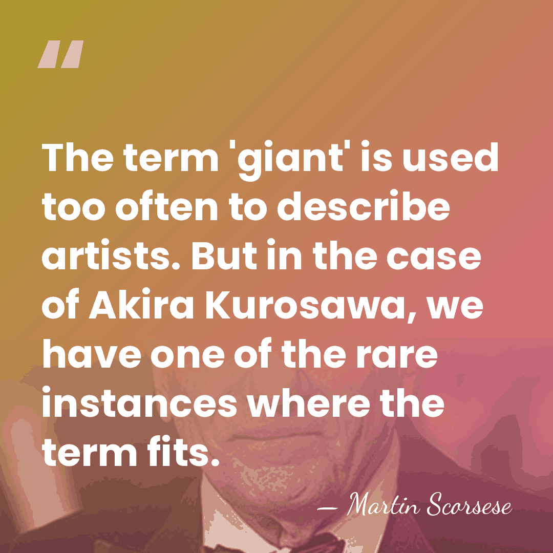 The term 'giant' is used too often to describe artists. But in&hellip; - Martin Scorsese