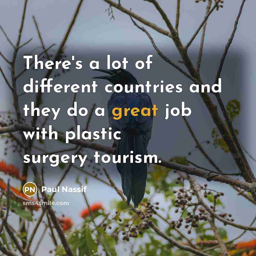 “There's a lot of different countries and they do a…” quote by Paul Nassif