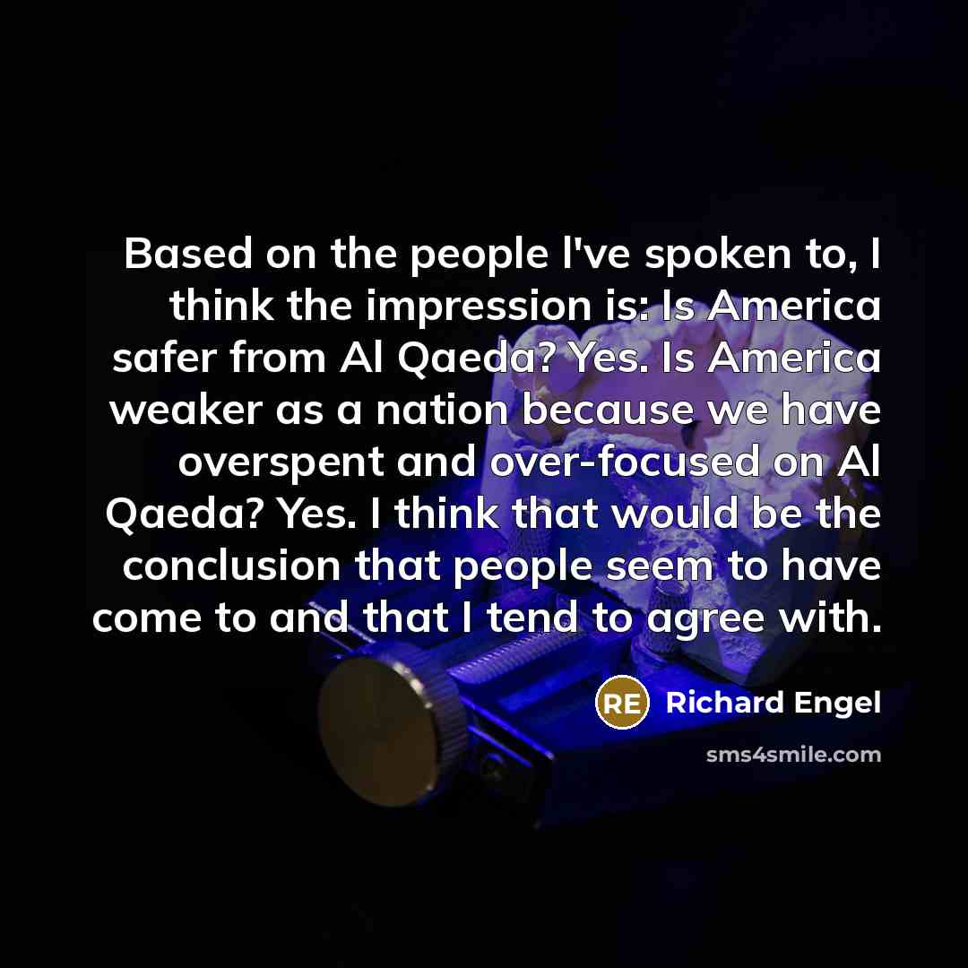 “Based on the people l've spoken to, I think the…” quote by Richard Engel