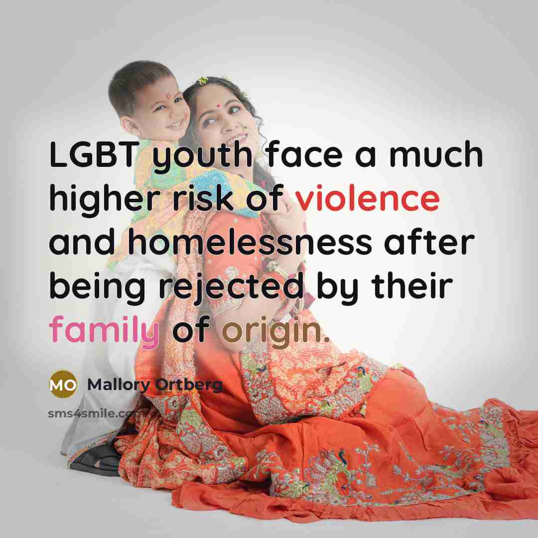 “LGBT youth face a much higher risk of violence and…” quote by Mallory Ortberg