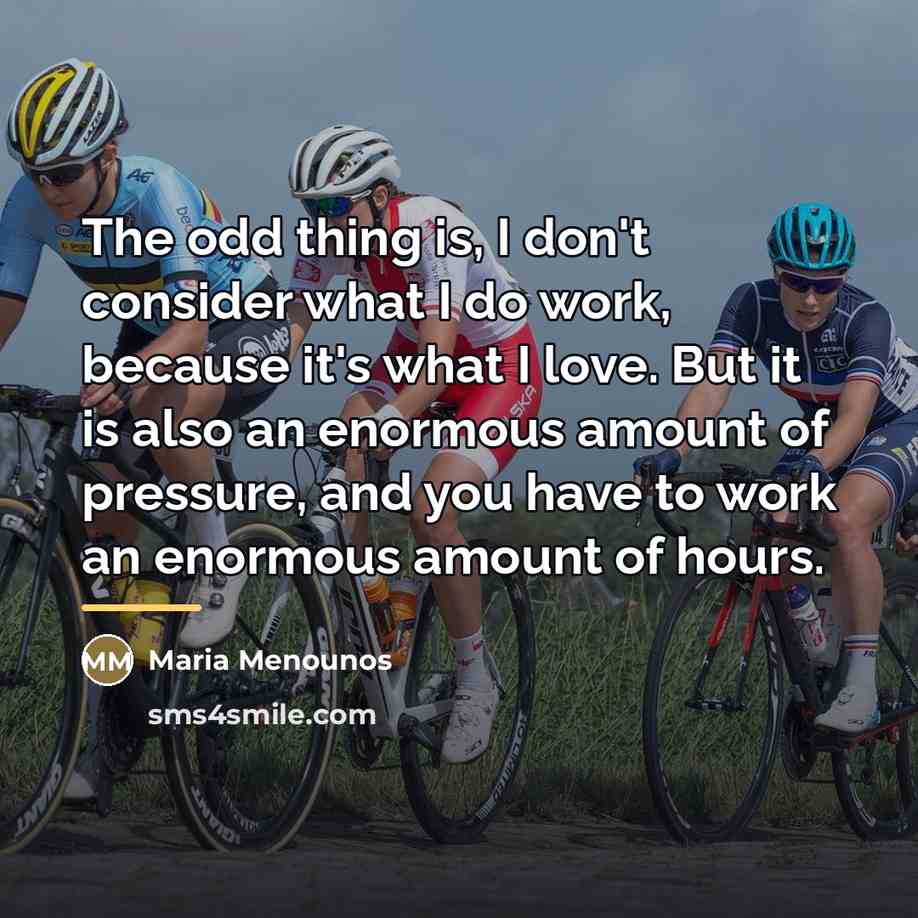 “The odd thing is, I don't consider what I do…” quote by Maria Menounos