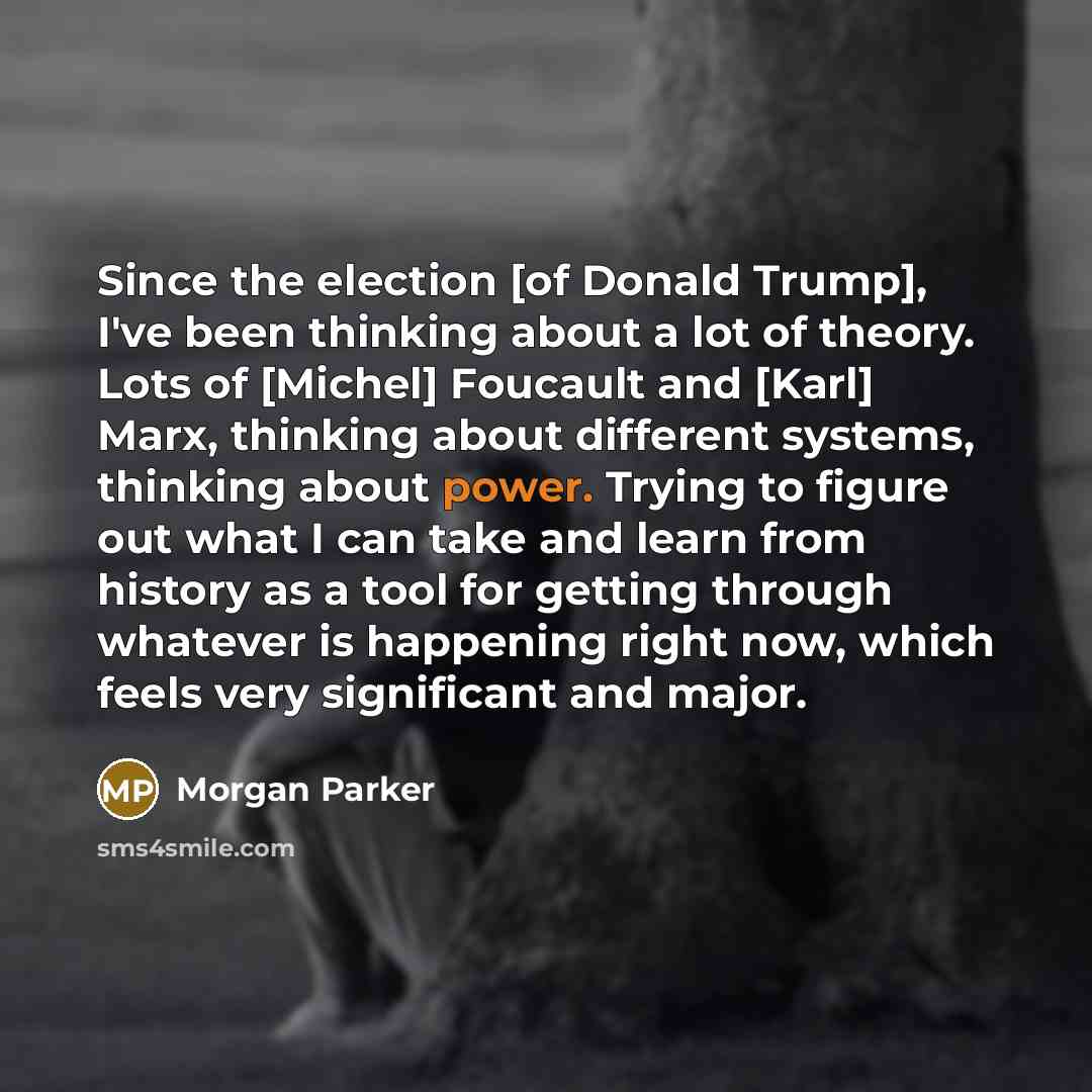 “Since the election [of Donald Trump], I've been thinking about…” quote by Morgan Parker