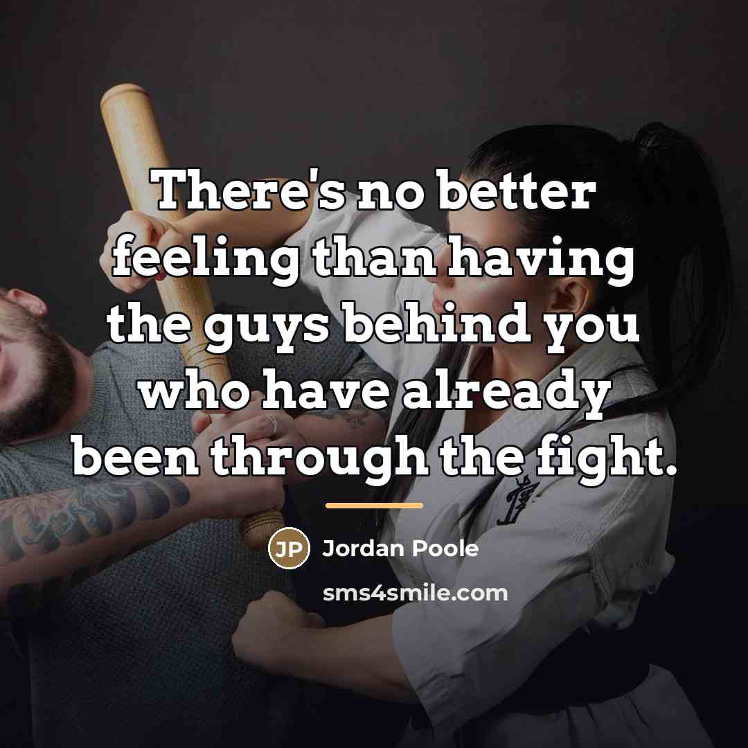 “There's no better feeling than having the guys behind you…” quote by Jordan Poole