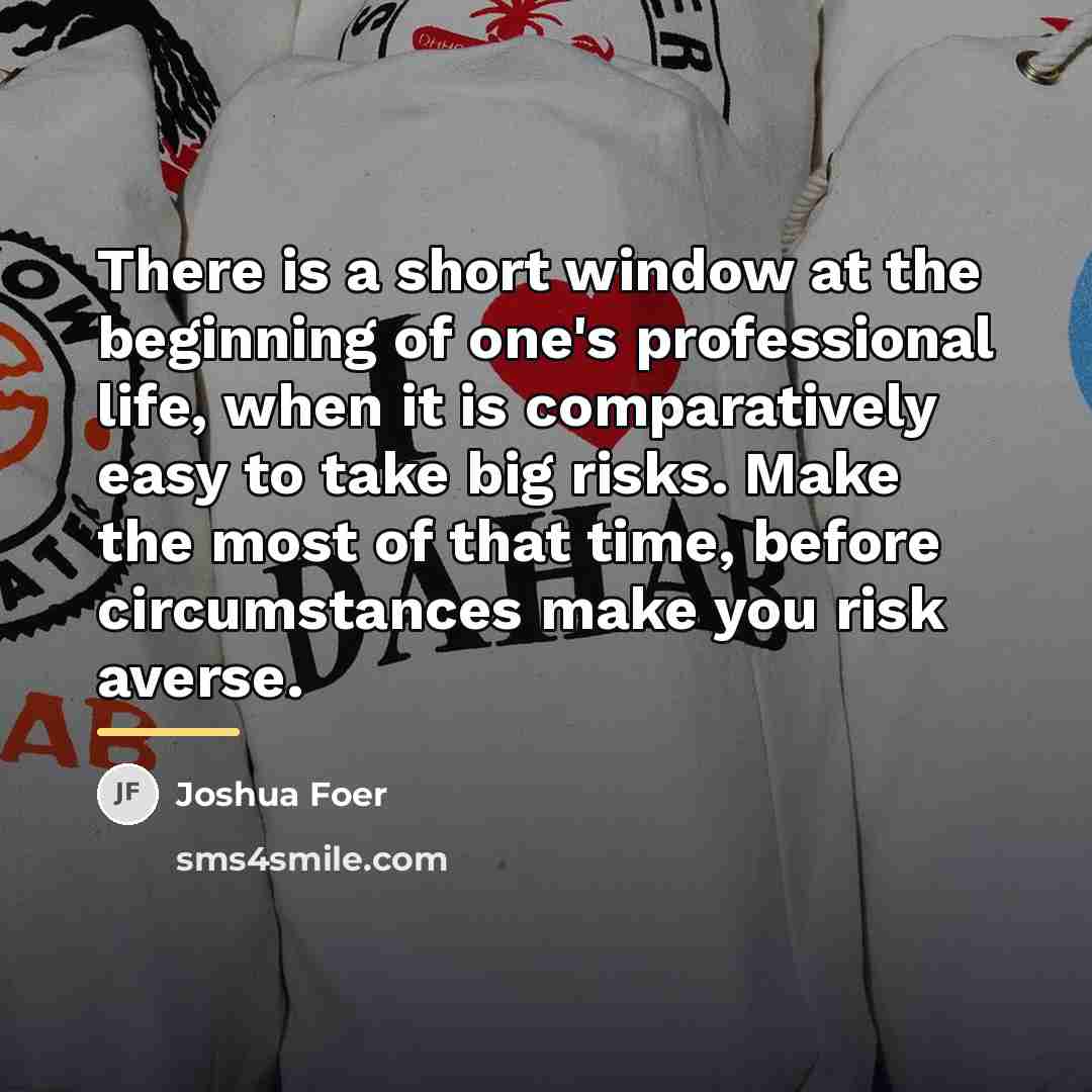 “There is a short window at the beginning of one's…” quote by Joshua Foer