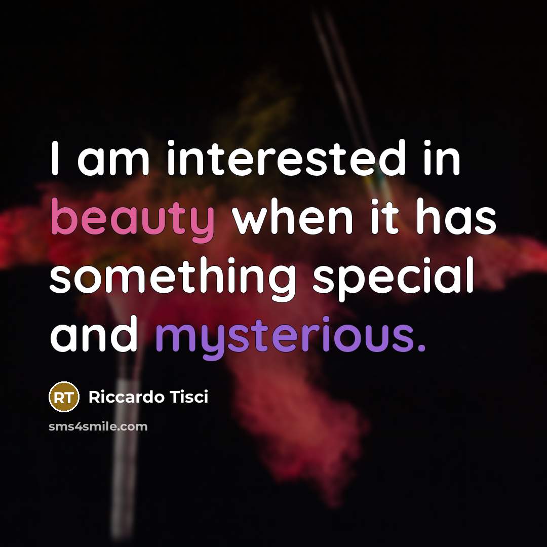 “I am interested in beauty when it has something special…” quote by Riccardo Tisci
