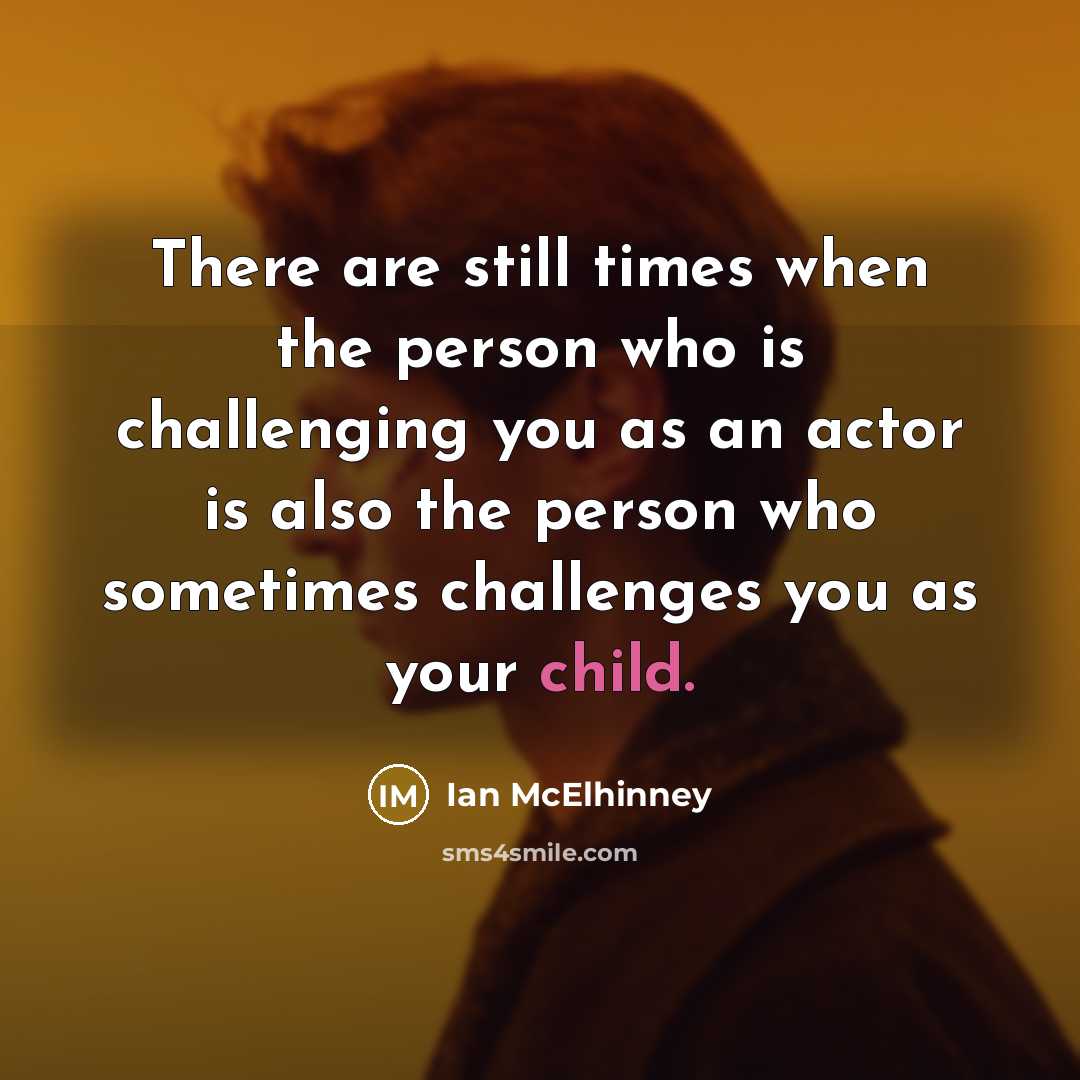 “There are still times when the person who is challenging…” quote by Ian McElhinney