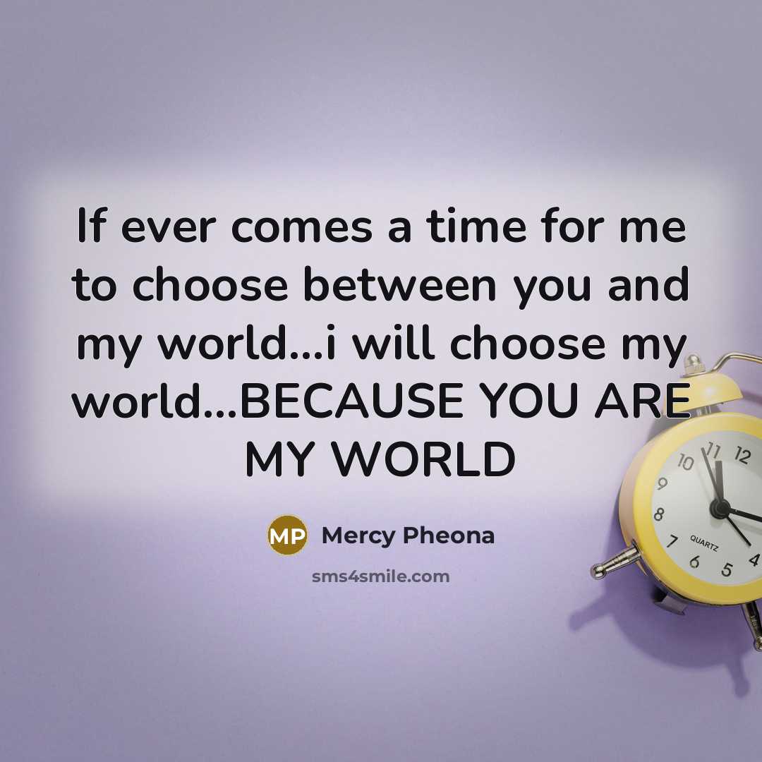 “If ever comes a time for me to choose between…” quote by Mercy Pheona
