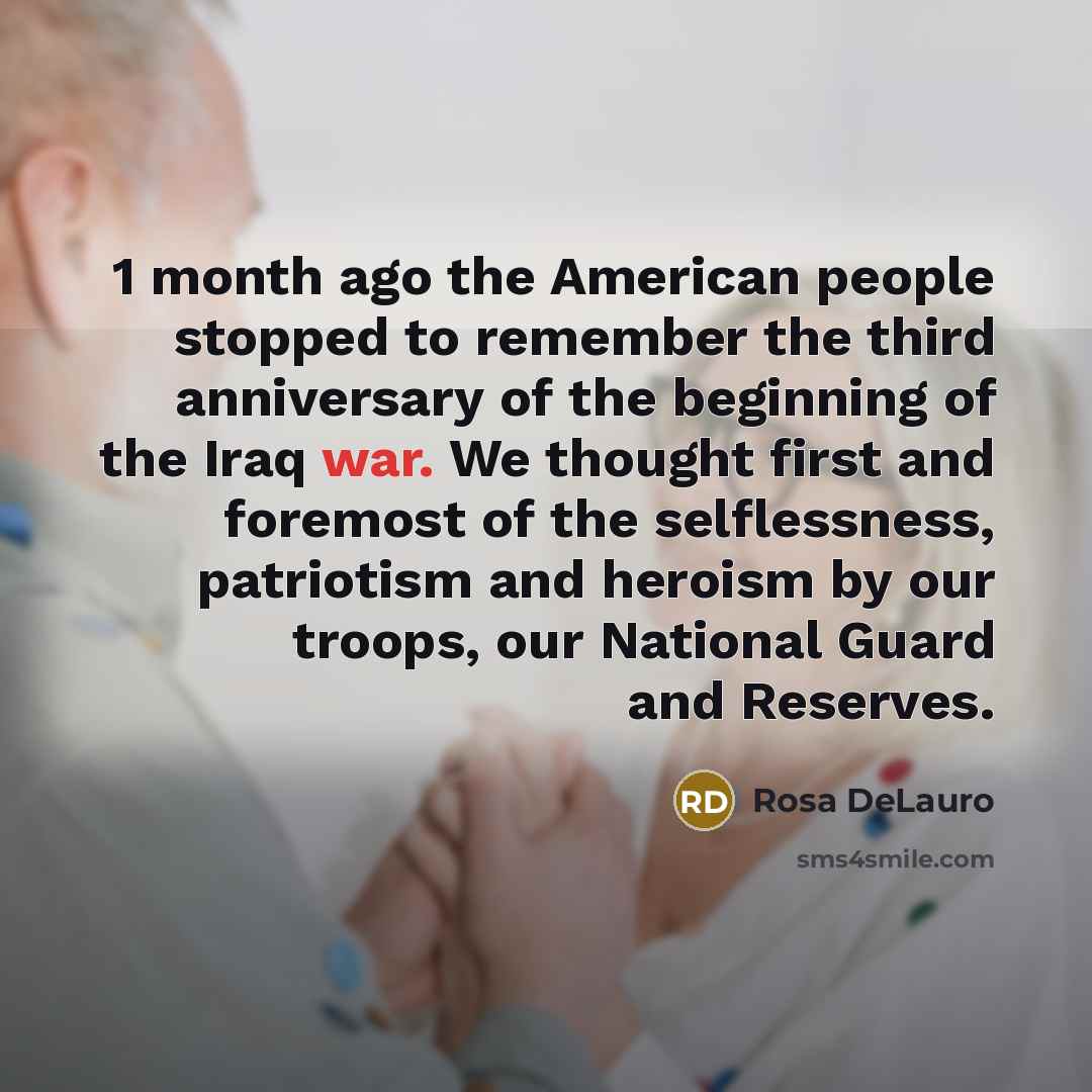 “1 month ago the American people stopped to remember the…” quote by Rosa DeLauro