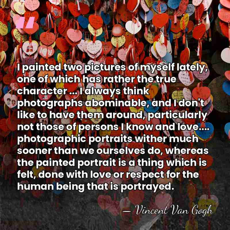I painted two pictures of myself lately, one of which has rather&hellip; - Vincent Van Gogh