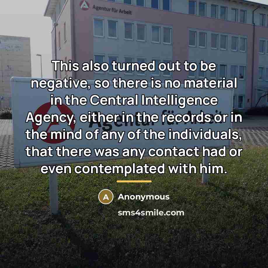 “This also turned out to be negative, so there is…” quote by Anonymous
