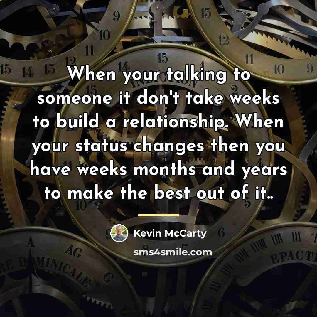 “When your talking to someone it don't take weeks to…” quote by Kevin McCarty
