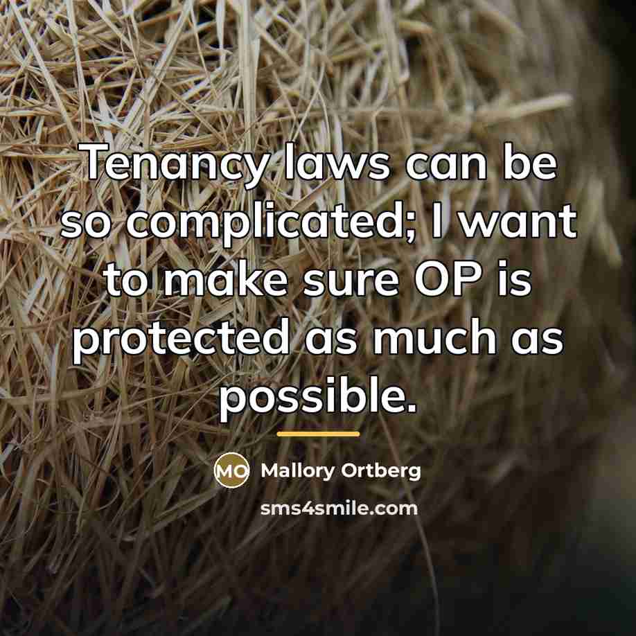 “Tenancy laws can be so complicated; I want to make…” quote by Mallory Ortberg