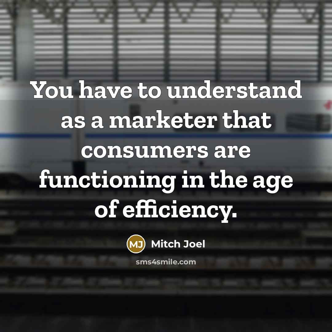 “You have to understand as a marketer that consumers are…” quote by Mitch Joel