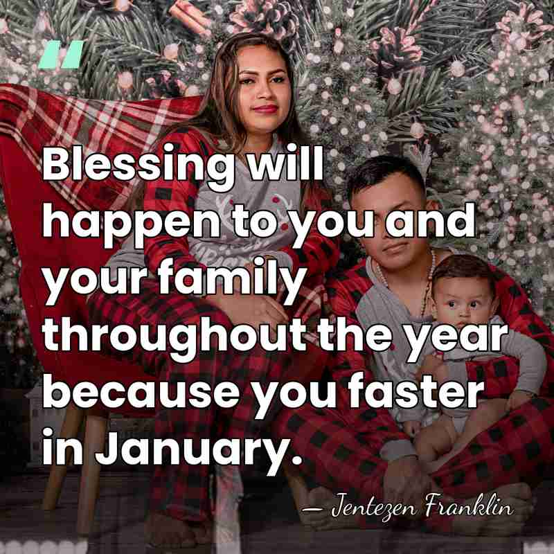 Blessing will happen to you and your family throughout the year because&hellip; - Jentezen Franklin