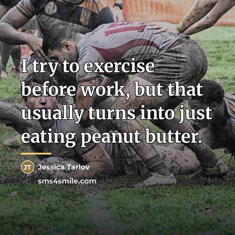 “I try to exercise before work, but that usually turns…” quote by Jessica Tarlov