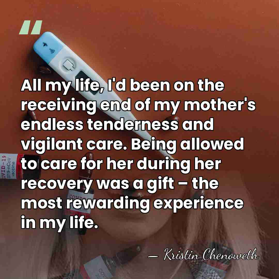 All my life, I'd been on the receiving end of my mother's&hellip; - Kristin Chenoweth