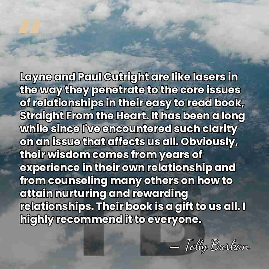 Layne and Paul Cutright are like lasers in the way they penetrate&hellip; - Tolly Burkan