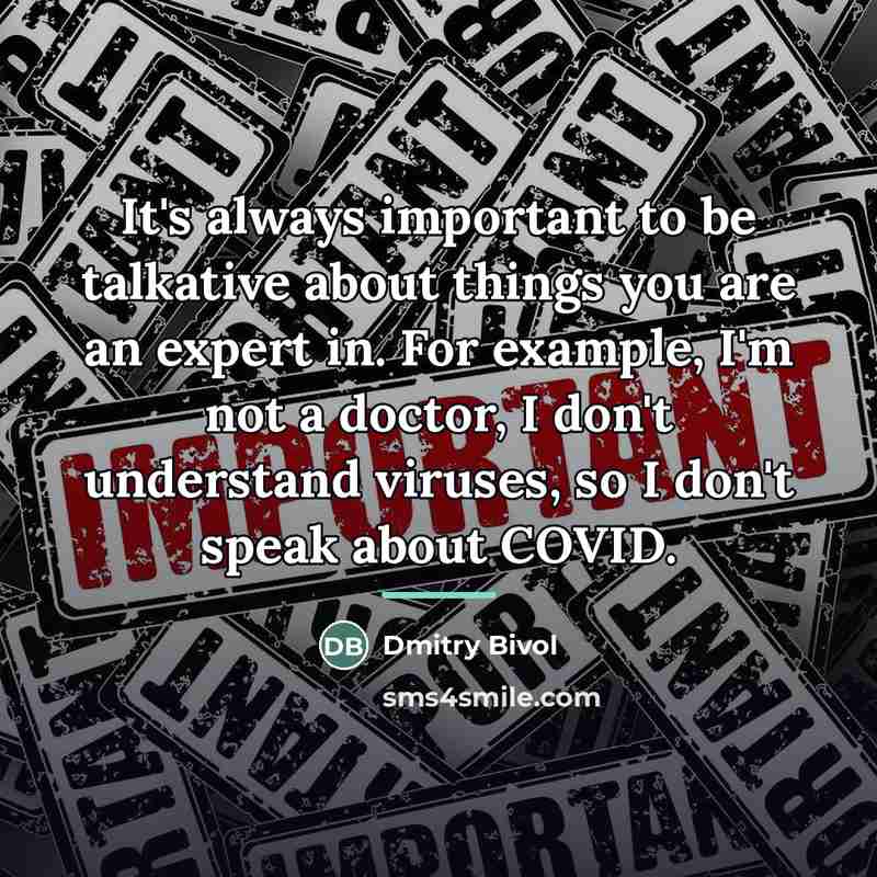 “It's always important to be talkative about things you are…” quote by Dmitry Bivol