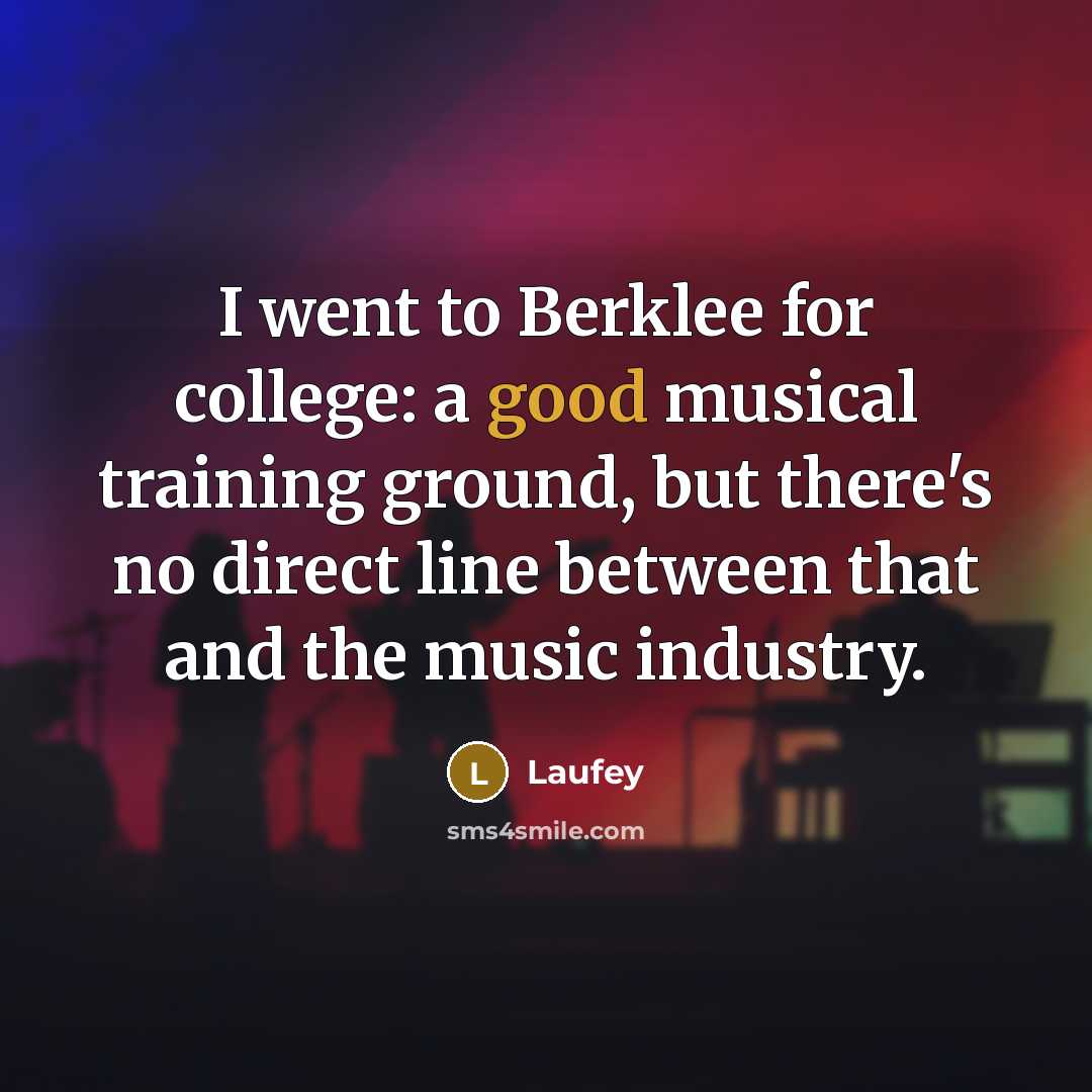 “I went to Berklee for college: a good musical training…” quote by Laufey
