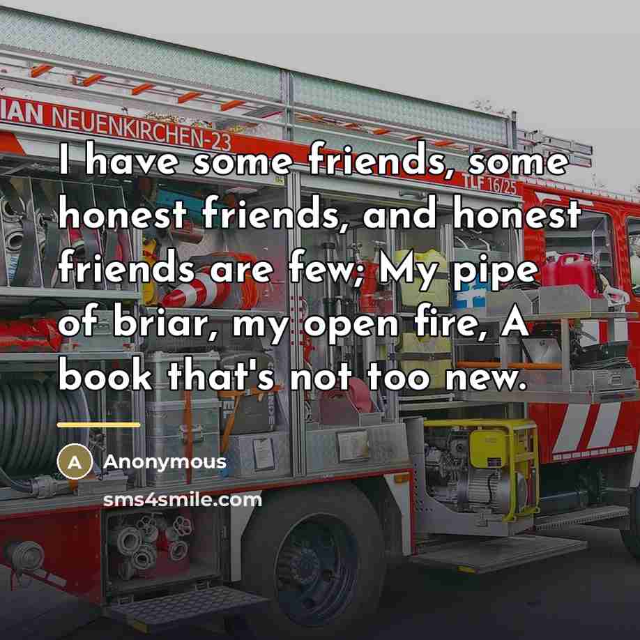 “I have some friends, some honest friends, and honest friends…” quote by Anonymous