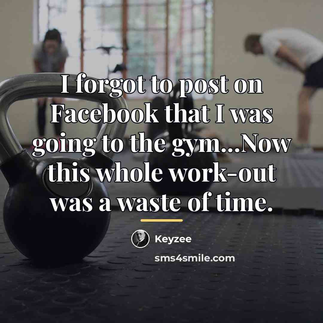 “I forgot to post on Facebook that I was going…” quote by Keyzee