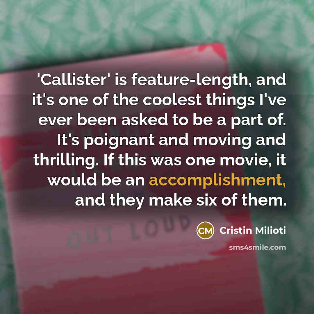 “'Callister' is feature-length, and it's one of the coolest things…” quote by Cristin Milioti