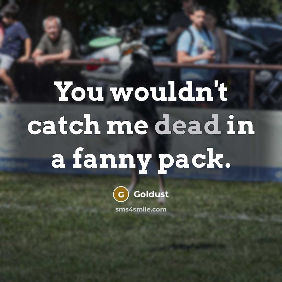“You wouldn't catch me dead in a fanny pack.…” quote by Goldust