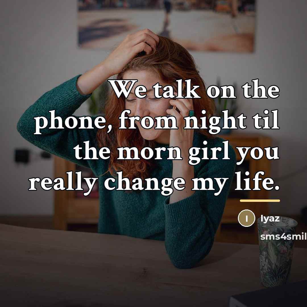 “We talk on the phone, from night til the morn…” quote by Iyaz