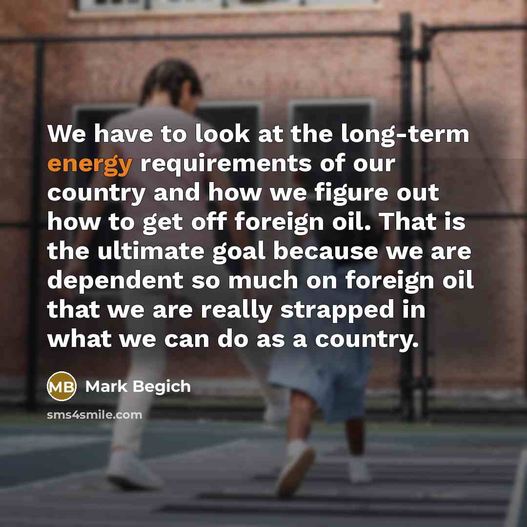 “We have to look at the long-term energy requirements of…” quote by Mark Begich