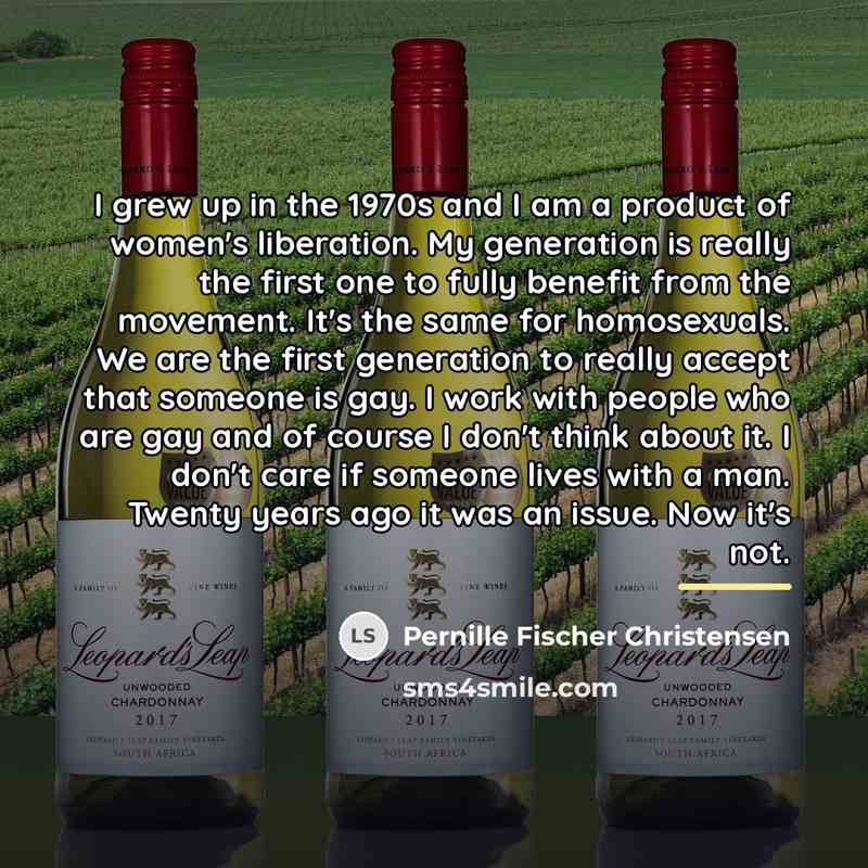 “I grew up in the 1970s and I am a…” quote by Pernille Fischer Christensen