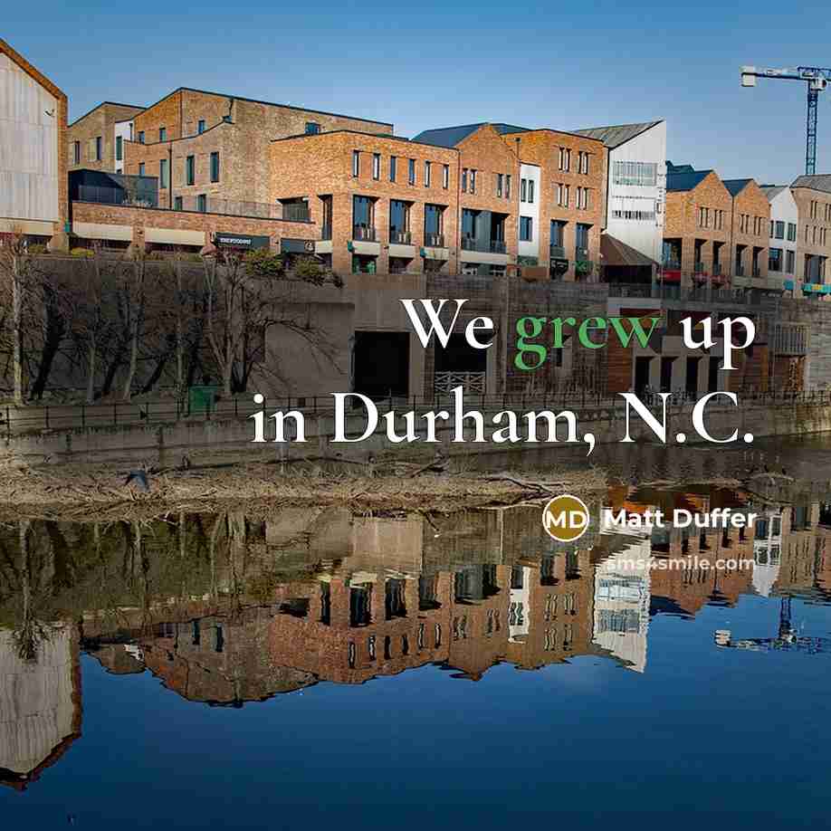“We grew up in Durham, N.C.” quote by Matt Duffer