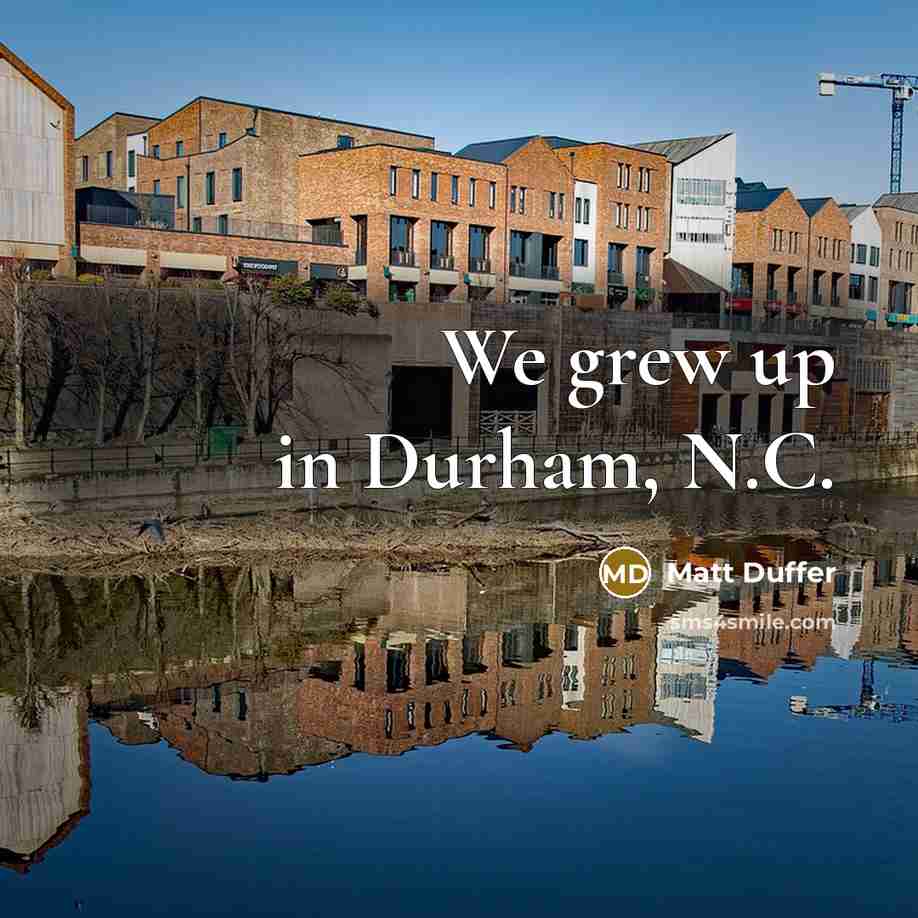 “We grew up in Durham, N.C.…” quote by Matt Duffer