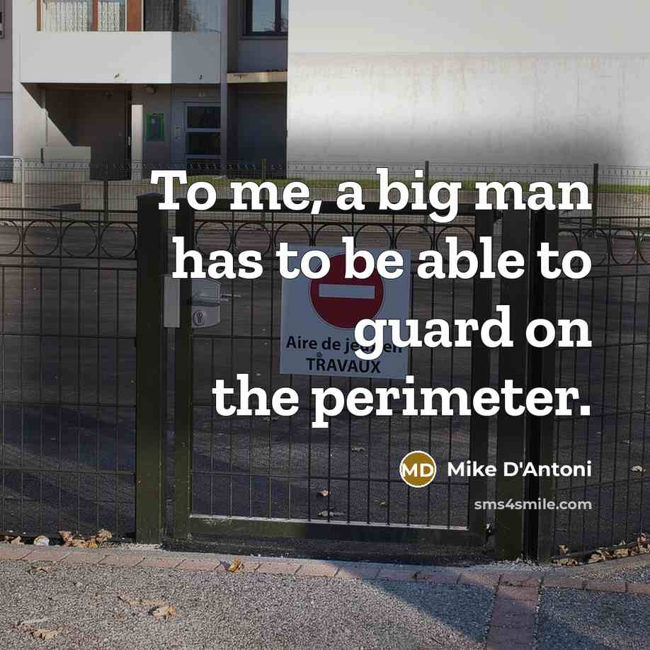 “To me, a big man has to be able to…” quote by Mike D'Antoni