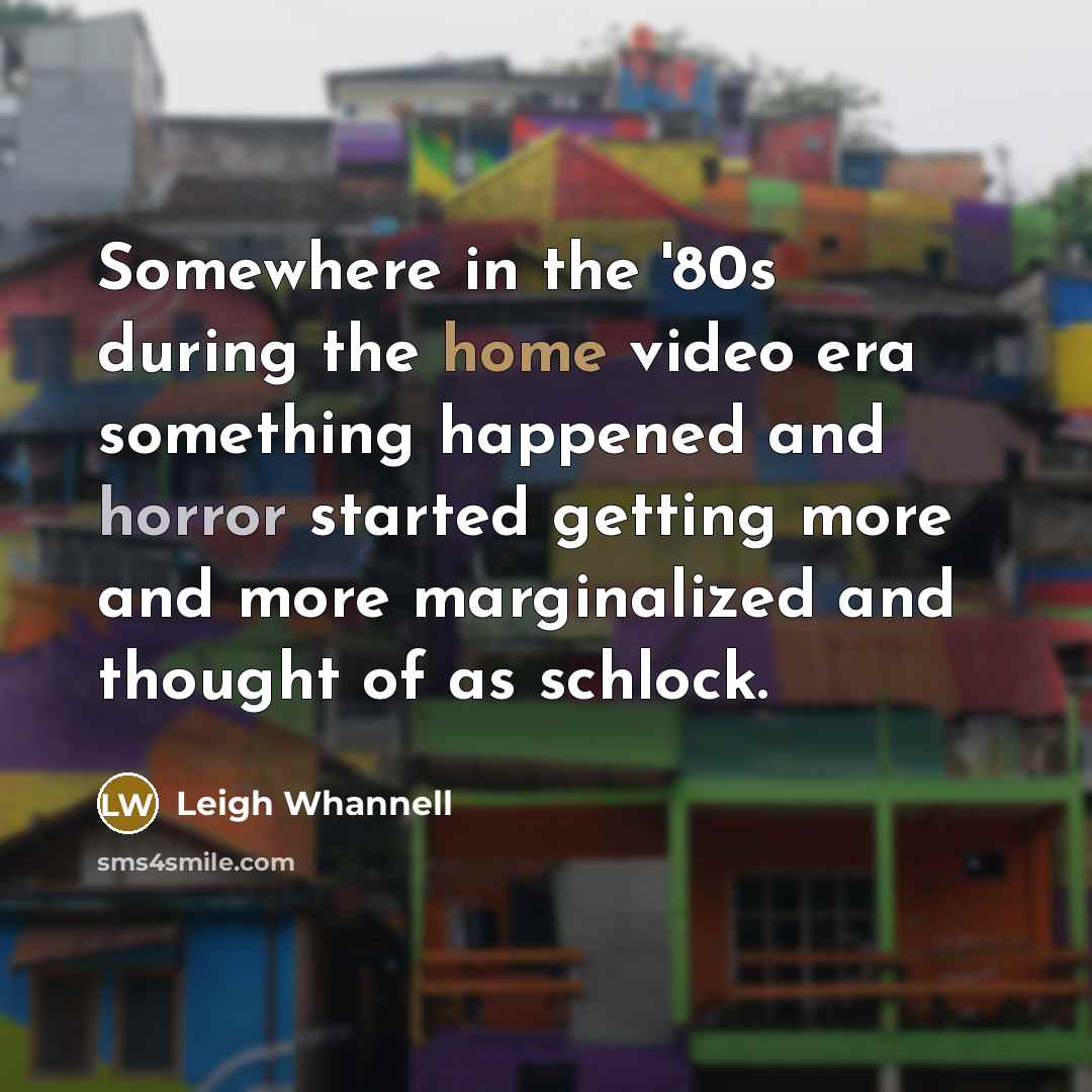 “Somewhere in the '80s during the home video era something…” quote by Leigh Whannell