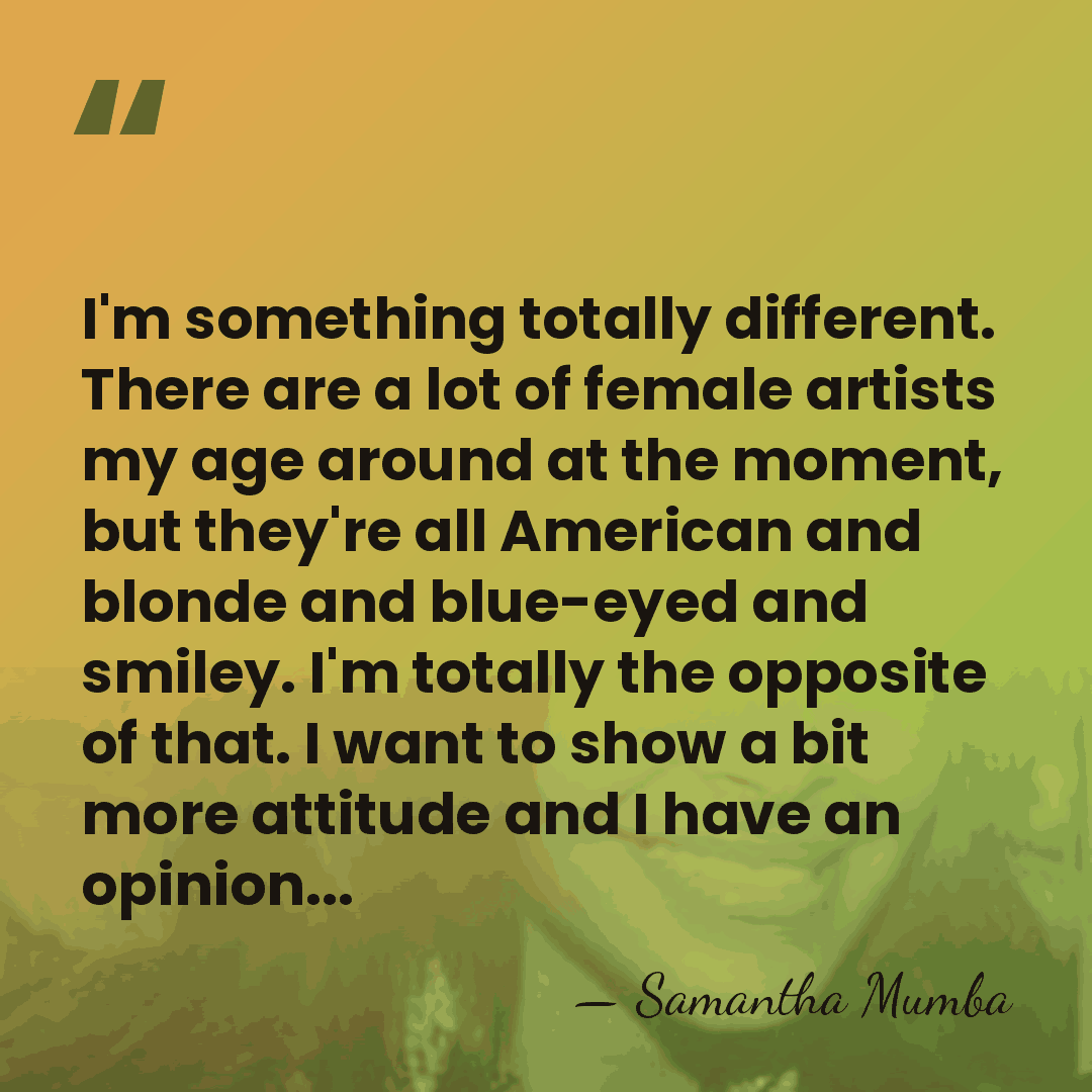 I'm something totally different. There are a lot of female artists my&hellip; - Samantha Mumba