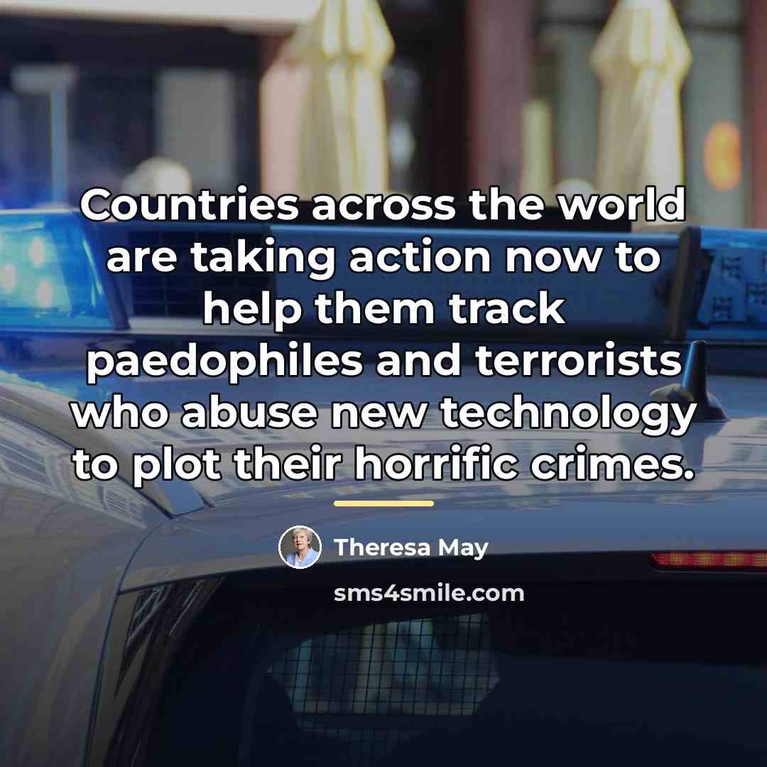 “Countries across the world are taking action now to help…” quote by Theresa May