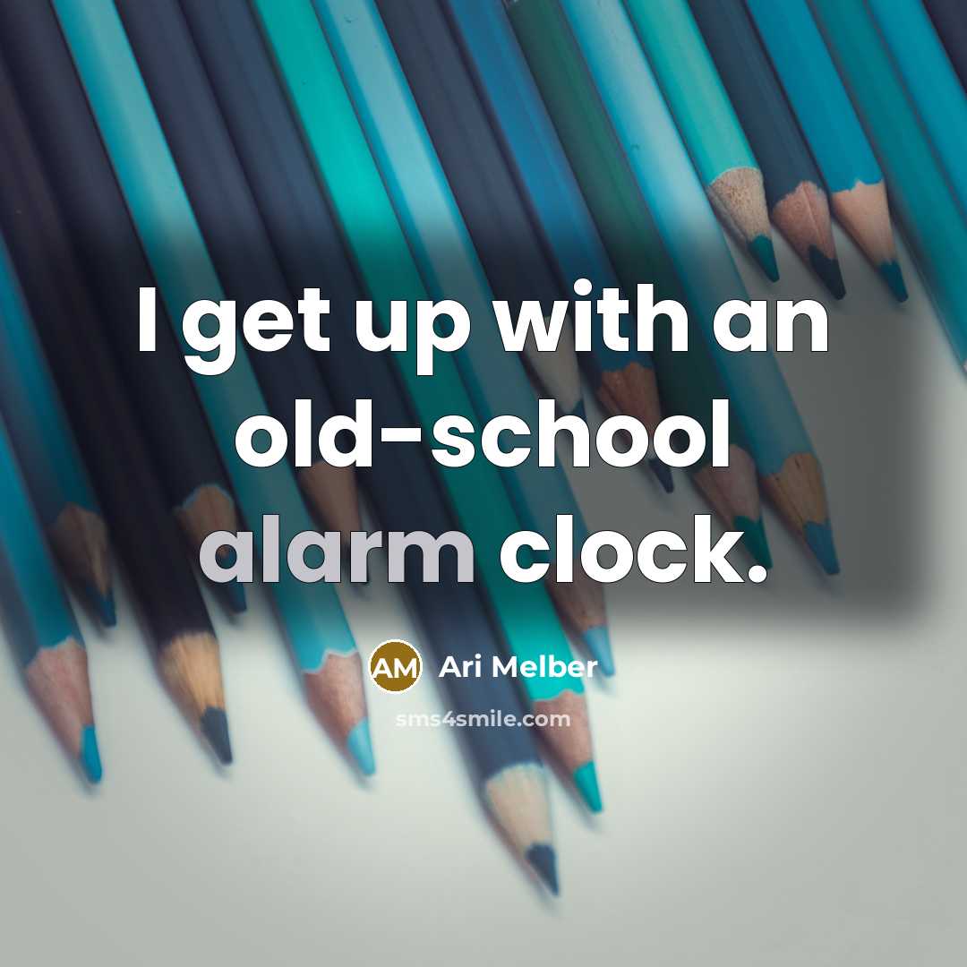 “I get up with an old-school alarm clock.…” quote by Ari Melber