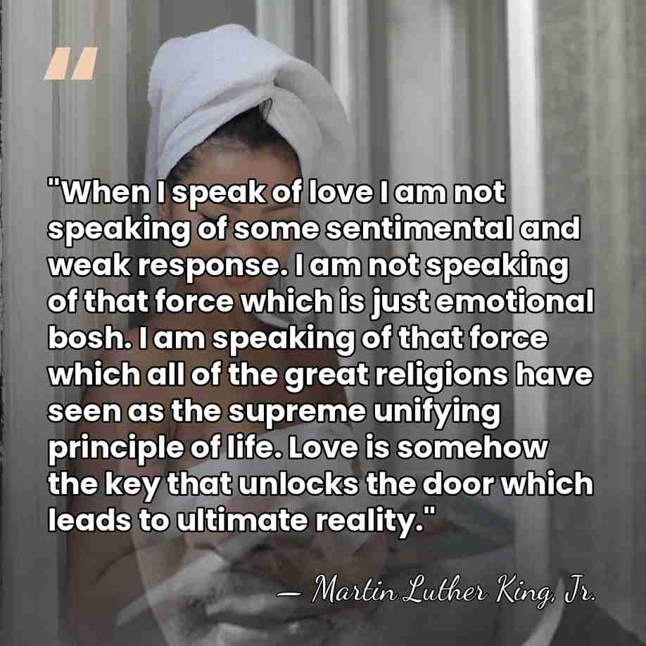 "When I speak of love I am not speaking of some sentimental&hellip; - Martin Luther King, Jr.