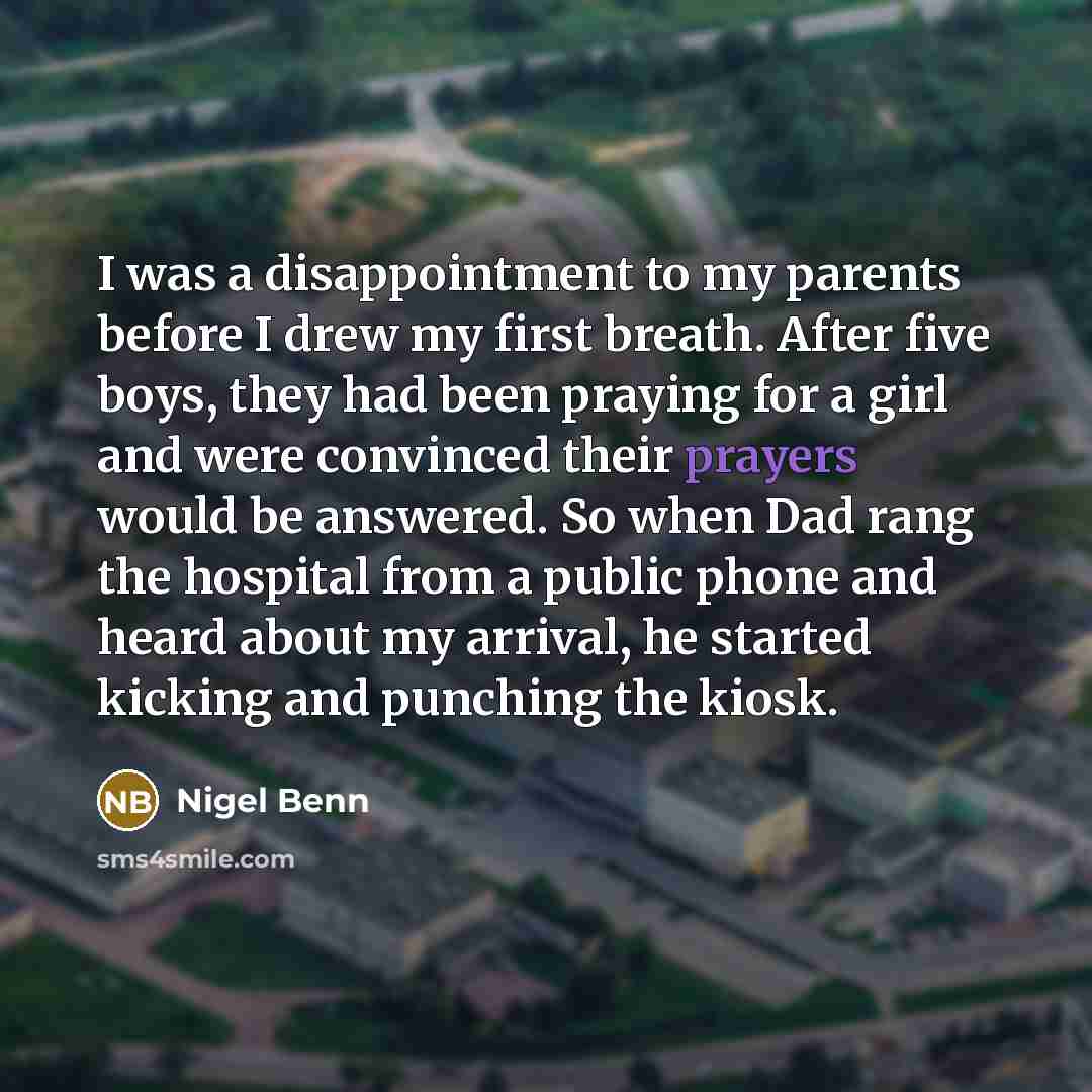 “I was a disappointment to my parents before I drew…” quote by Nigel Benn