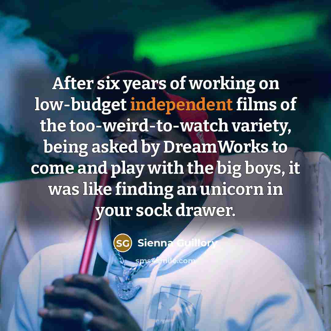 “After six years of working on low-budget independent films of…” quote by Sienna Guillory