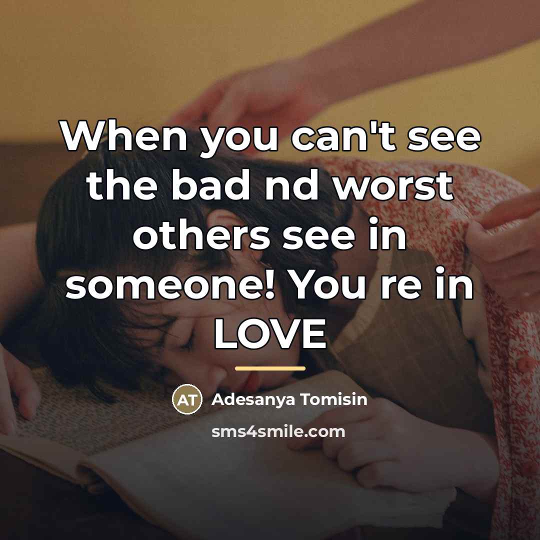 “When you can't see the bad nd worst others see…” quote by Adesanya Tomisin