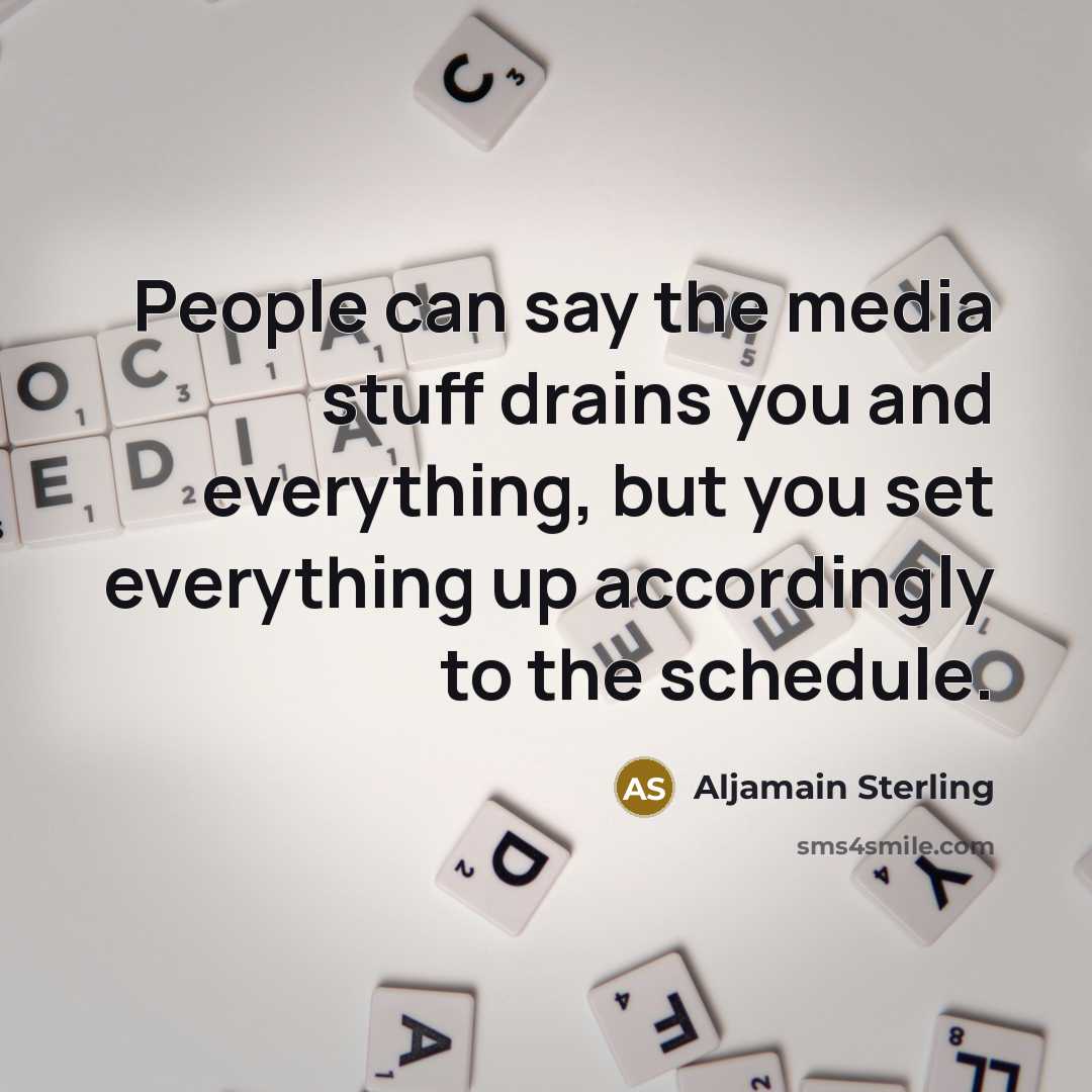 “People can say the media stuff drains you and everything,…” quote by Aljamain Sterling