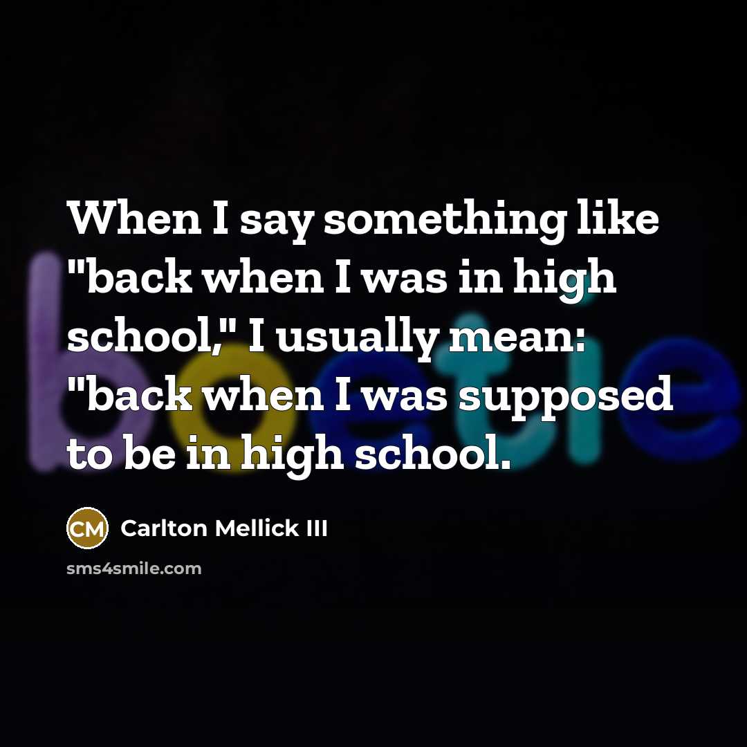 “When I say something like "back when I was in…” quote by Carlton Mellick III