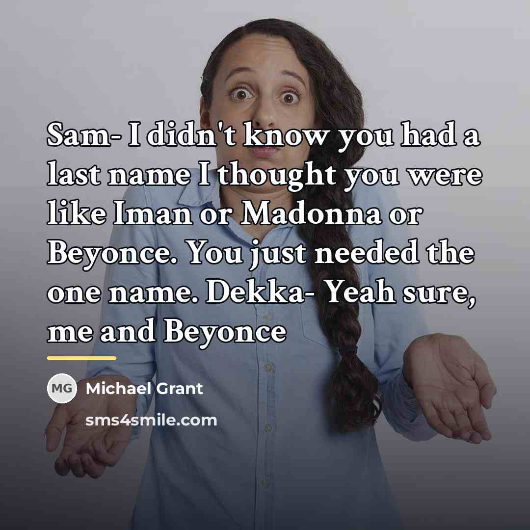 “Sam- I didn't know you had a last name I…” quote by Michael Grant