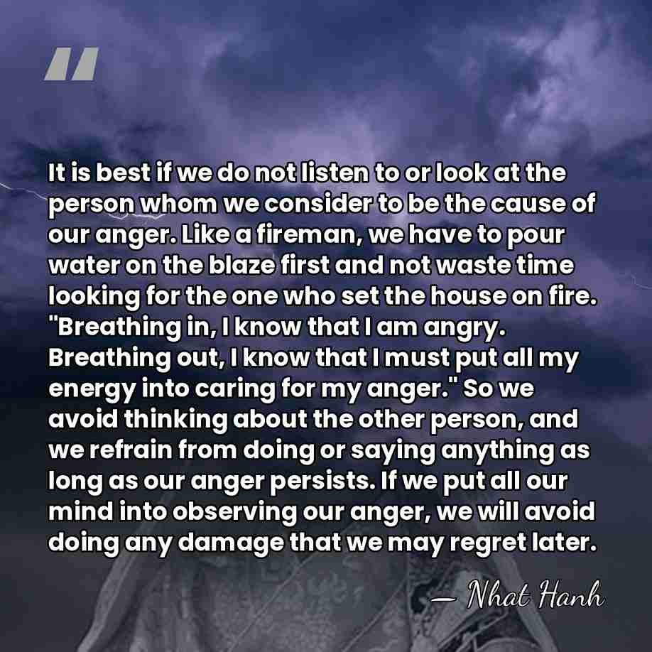 It is best if we do not listen to or look at&hellip; - Nhat Hanh