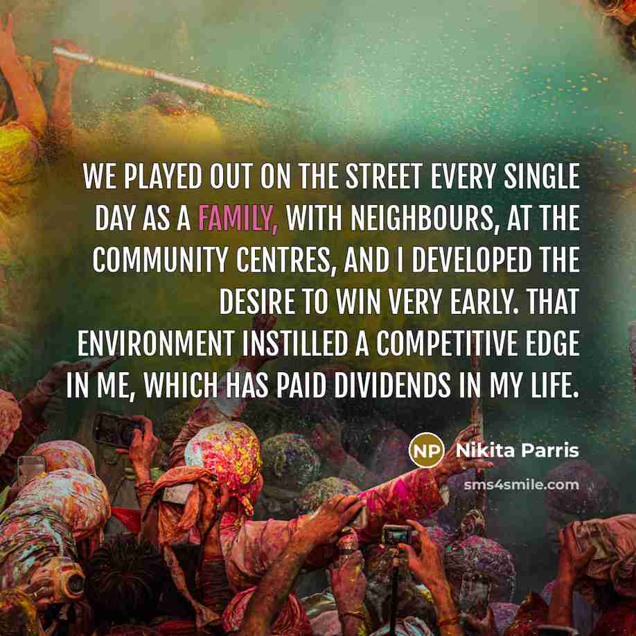 “We played out on the street every single day as…” quote by Nikita Parris